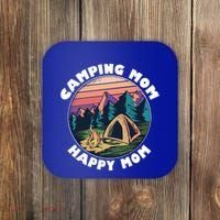 Mom Camping Gift Happy Camping Mom Camper Gift Mother Meaningful Gift Coaster thumb 0