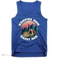 Mom Camping Gift Happy Camping Mom Camper Gift Mother Meaningful Gift Tank Top thumb 0