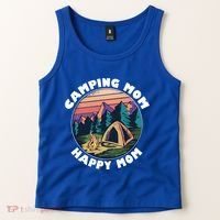 Mom Camping Gift Happy Camping Mom Camper Gift Mother Meaningful Gift Tank Top thumb 2