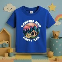 Mom Camping Gift Happy Camping Mom Camper Gift Mother Meaningful Gift Toddler T-Shirt thumb 3