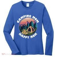 Mom Camping Gift Happy Camping Mom Camper Gift Mother Meaningful Gift Women's Long Sleeve Shirt thumb 0