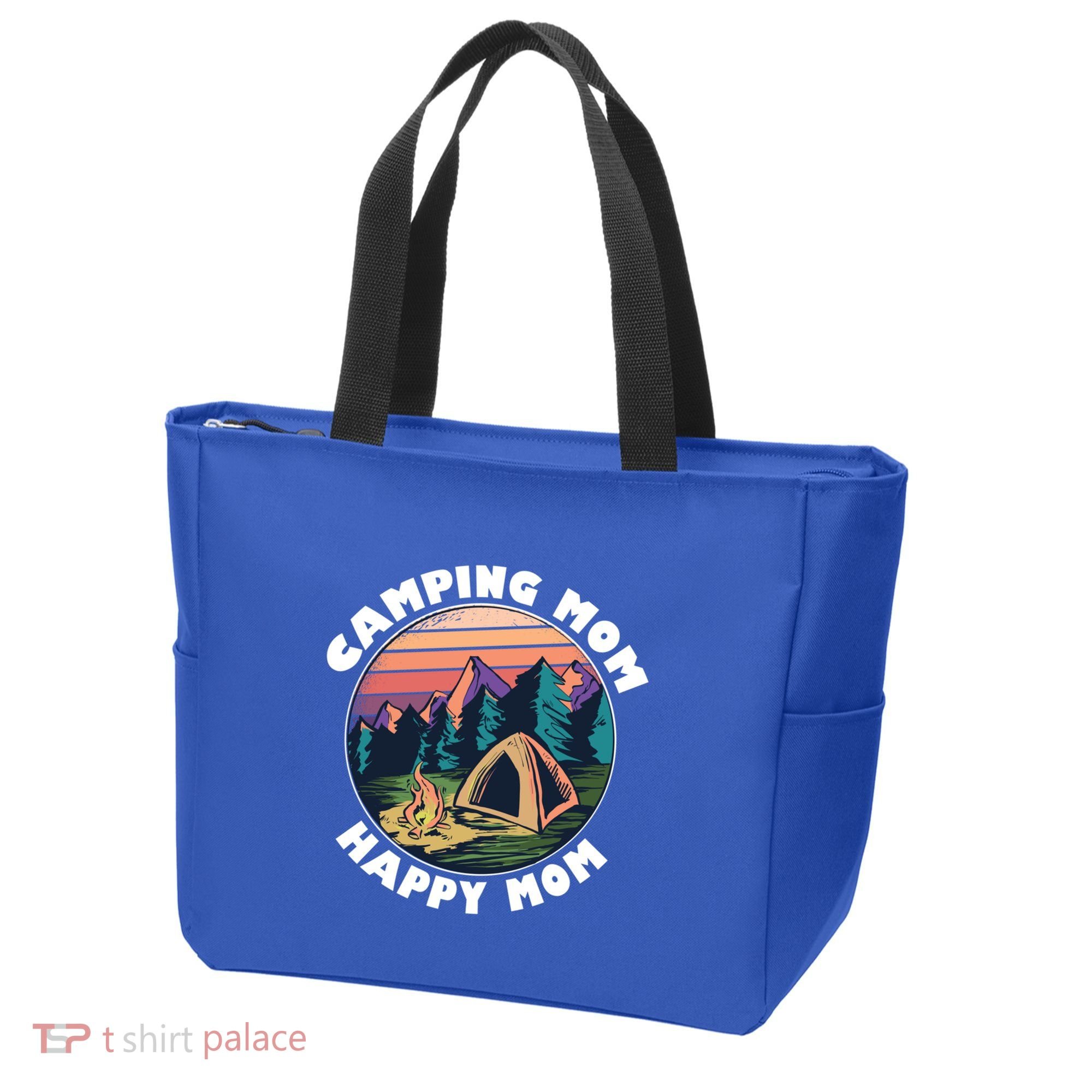 Mom Camping Gift Happy Camping Mom Camper Gift Mother Meaningful Gift Tote Bag