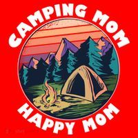 Mom Camping Gift Happy Camping Mom Camper Gift Mother Meaningful Gift Santa Hat thumb 1