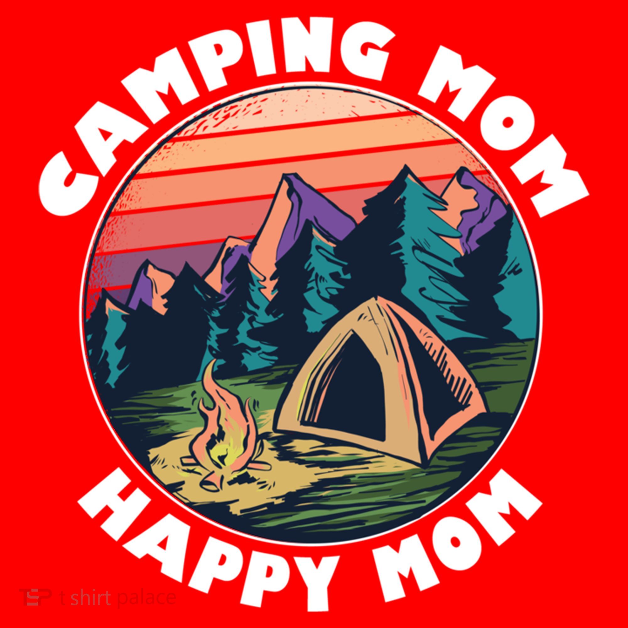 Mom Camping Gift Happy Camping Mom Camper Gift Mother Meaningful Gift Santa Hat
