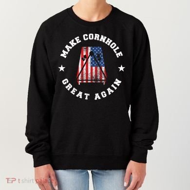 Make Cornhole Great Again Funny USA Women's Sweatshirt
