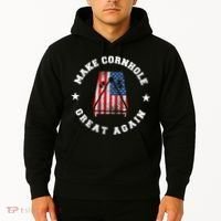 Make Cornhole Great Again Funny USA Hoodie thumb 2