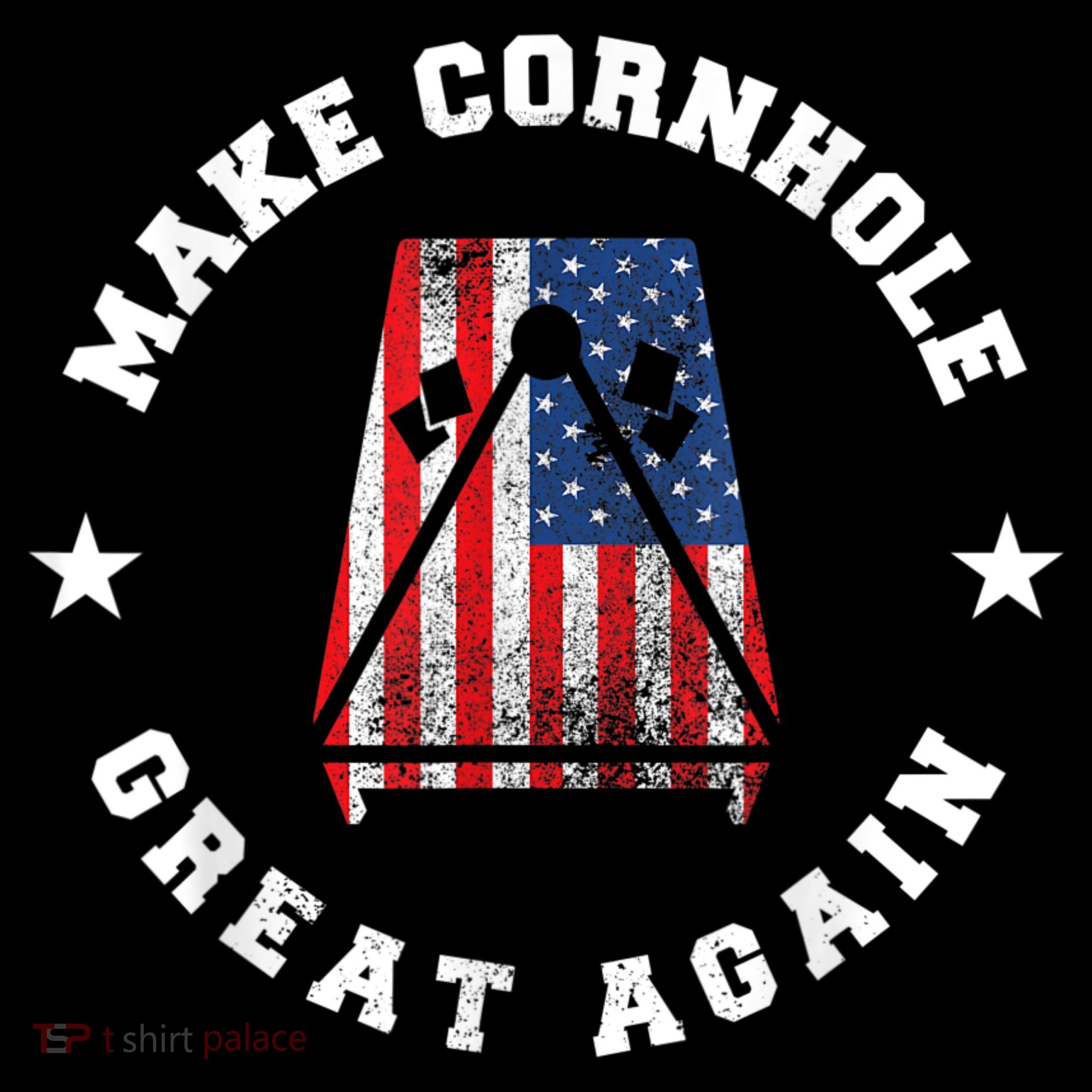 Make Cornhole Great Again Funny USA Long Sleeve Shirt