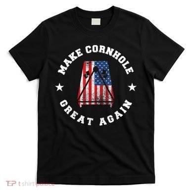 Make Cornhole Great Again Funny USA T-Shirt