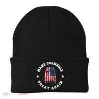 Make Cornhole Great Again Funny USA Beanie thumb 0