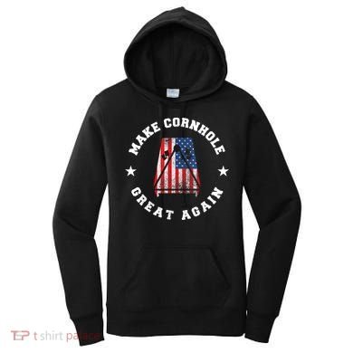 Make Cornhole Great Again Funny USA Women's Hoodie