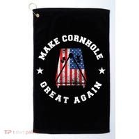 Make Cornhole Great Again Funny USA Golf Towel thumb 0
