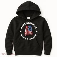 Make Cornhole Great Again Funny USA Kids Hoodie thumb 0