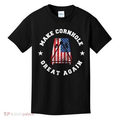 Make Cornhole Great Again Funny USA Kids T-Shirt