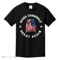 Make Cornhole Great Again Funny USA Kids T-Shirt thumb 0