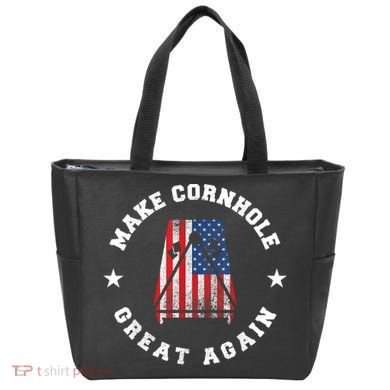Make Cornhole Great Again Funny USA Tote Bag