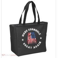 Make Cornhole Great Again Funny USA Tote Bag thumb 2
