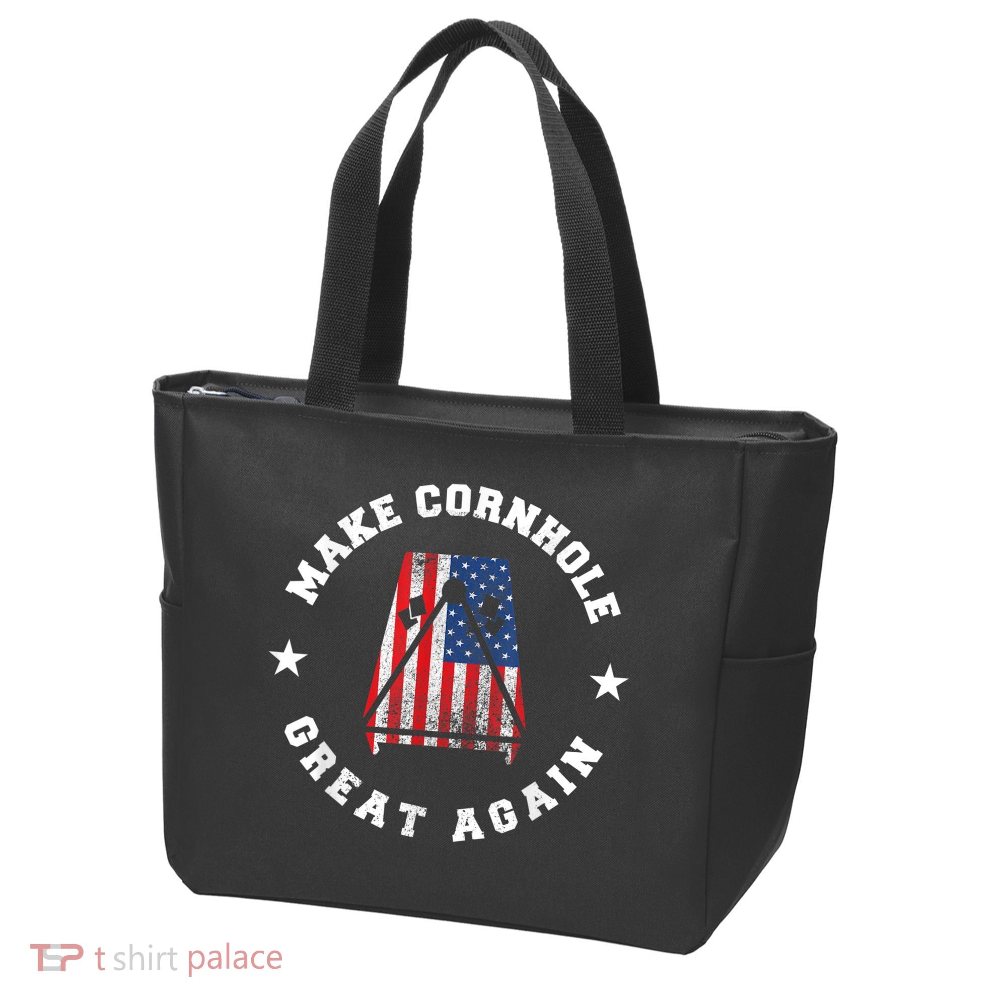 Make Cornhole Great Again Funny USA Tote Bag