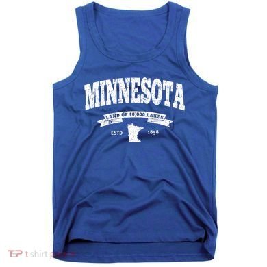 Minnesota Cool Gift Vintage Minnesota Gift Retro Mn Tank Top