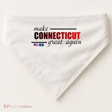Make Connecticut Great Again USA-Made Doggie Bandana