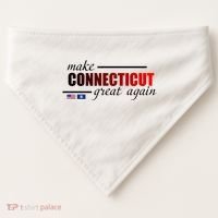 Make Connecticut Great Again USA-Made Doggie Bandana thumb 0