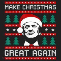 Make Christmas Great Again Trump Women's Sweatshirt thumb 2