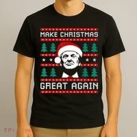 Make Christmas Great Again Trump T-Shirt thumb 3