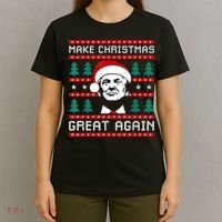Make Christmas Great Again Trump T-Shirt thumb 4