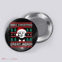 Make Christmas Great Again Trump Button thumb 0