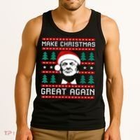 Make Christmas Great Again Trump Tank Top thumb 3