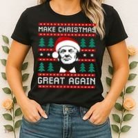 Make Christmas Great Again Trump Women's T-Shirt thumb 2