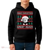 Make Christmas Great Again Trump Kids Hoodie thumb 4