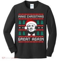Make Christmas Great Again Trump Kids Long Sleeve Shirt thumb 0