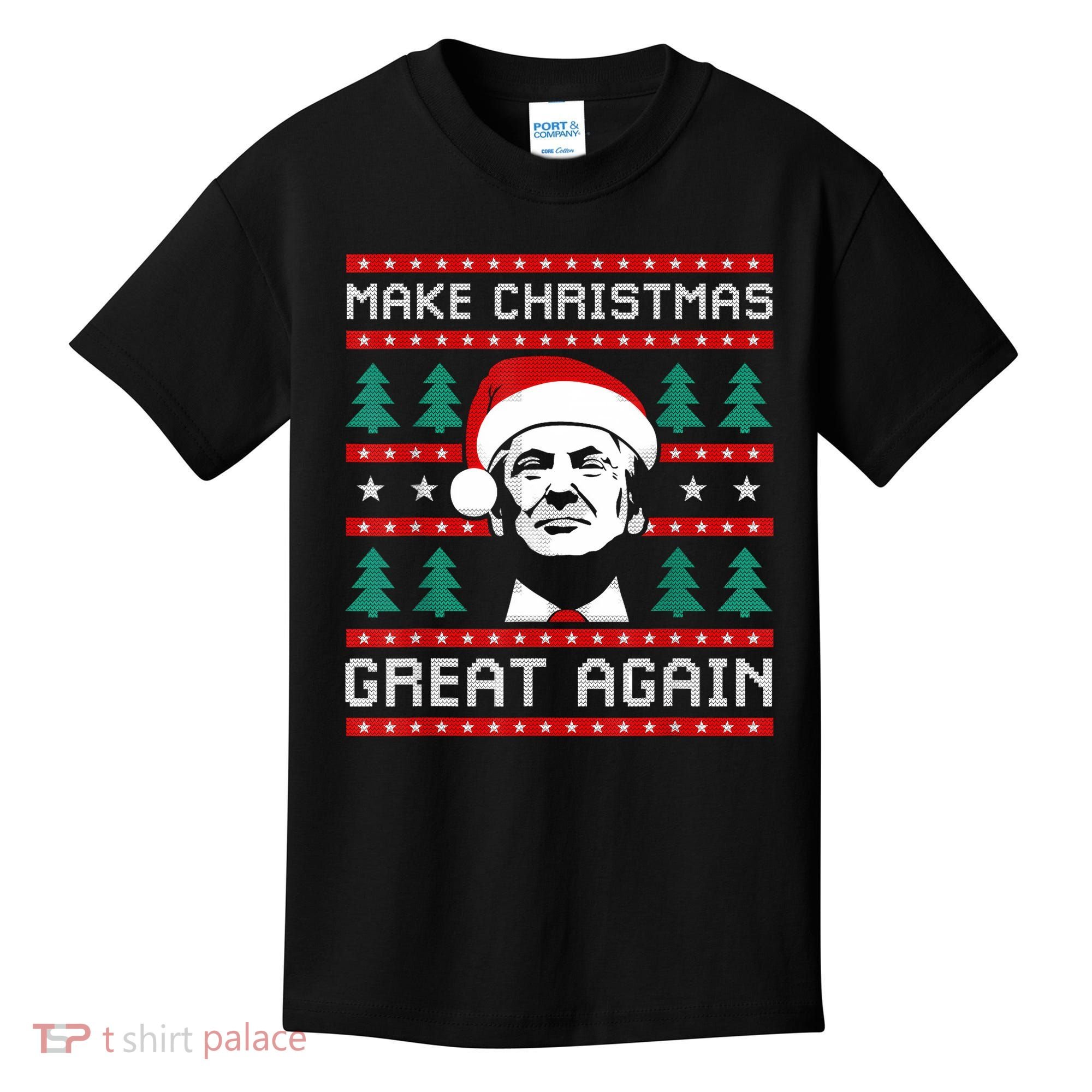 Make Christmas Great Again Trump Kids T-Shirt