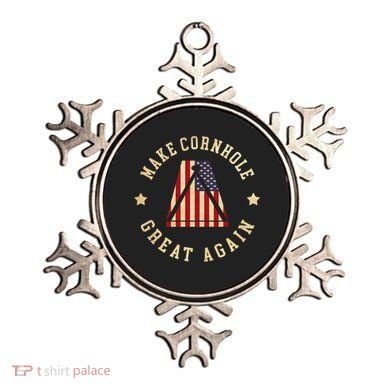 Make Cornhole Great Again Funny Cornhole American Flag Great Gift Ornament