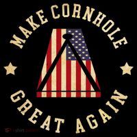 Make Cornhole Great Again Funny Cornhole American Flag Great Gift Ornament thumb 1