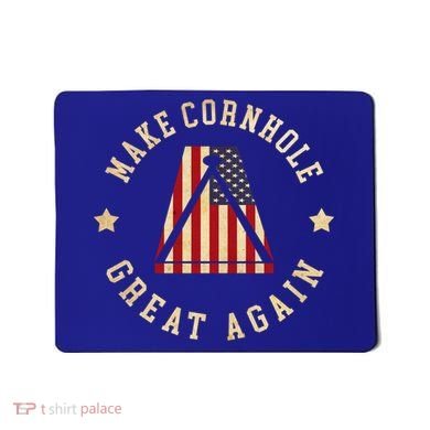 Make Cornhole Great Again Funny Cornhole American Flag Great Gift Mousepad