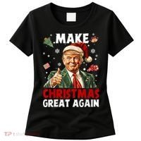 Make Christmas Great Again Santa Funny Trump Xmas Pajamas Women's T-Shirt thumb 0