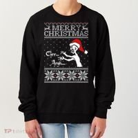 Merry Christmas Grr Argh Ugly Zombie Santa Women's Sweatshirt thumb 0