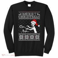 Merry Christmas Grr Argh Ugly Zombie Santa Sweatshirt thumb 0