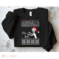Merry Christmas Grr Argh Ugly Zombie Santa Sweatshirt thumb 2