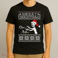Merry Christmas Grr Argh Ugly Zombie Santa T-Shirt thumb 3