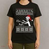 Merry Christmas Grr Argh Ugly Zombie Santa T-Shirt thumb 4