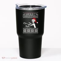 Merry Christmas Grr Argh Ugly Zombie Santa Tumbler thumb 0