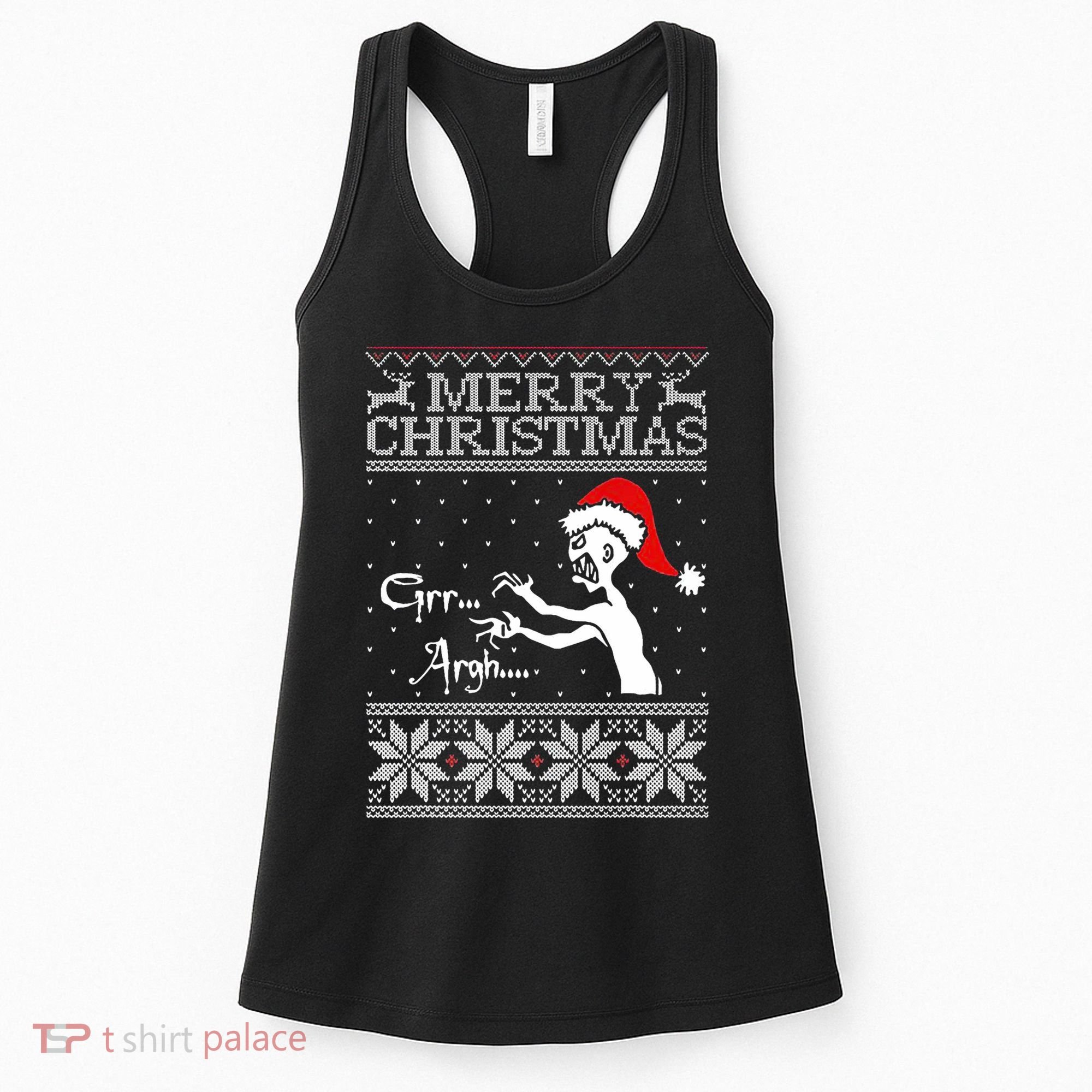 Merry Christmas Grr Argh Ugly Zombie Santa Women's Tank Top