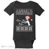 Merry Christmas Grr Argh Ugly Zombie Santa Baby Bodysuit thumb 0