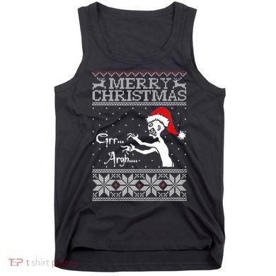 Merry Christmas Grr Argh Ugly Zombie Santa Tank Top