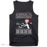 Merry Christmas Grr Argh Ugly Zombie Santa Tank Top thumb 0