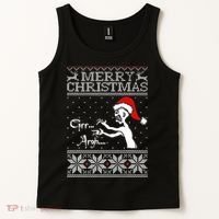 Merry Christmas Grr Argh Ugly Zombie Santa Tank Top thumb 2