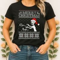 Merry Christmas Grr Argh Ugly Zombie Santa Women's T-Shirt thumb 2