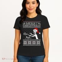 Merry Christmas Grr Argh Ugly Zombie Santa Women's T-Shirt thumb 4
